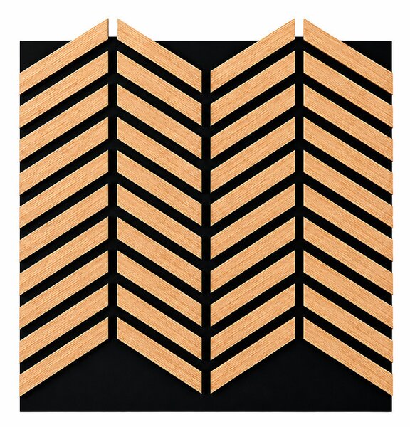 Akusztikus falpanel Deco XII bambusz hatású 60x60x1,8 cm