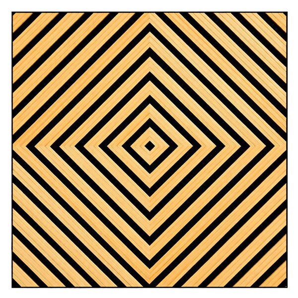 Akusztikus falpanel Deco XI bambusz hatású 60x60x1,8 cm