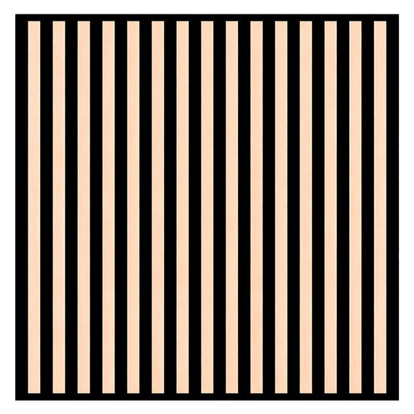 Akusztikus falpanel Deco II bambusz hatású 60x60x1,8 cm