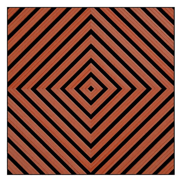 Akusztikus falpanel Deco XI dió hatású 60x60x1,8 cm