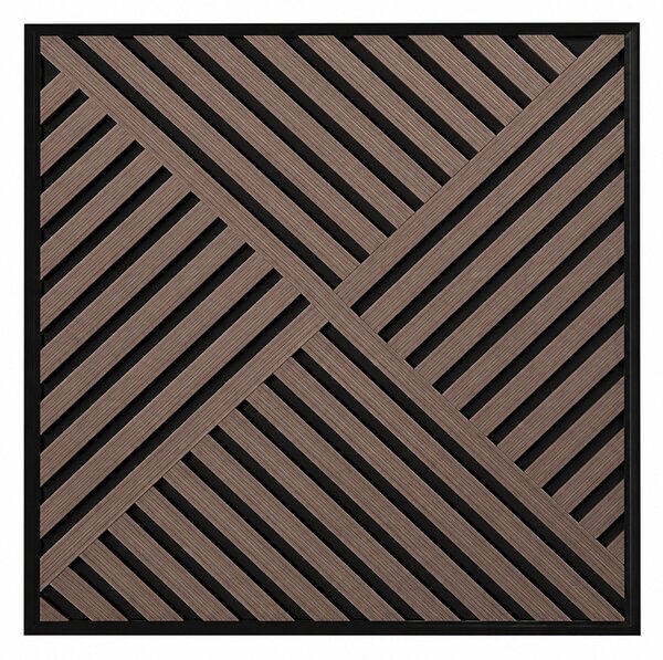 Akusztikus falpanel Deco VIII olajos tölgy hatású 60x60x1,8 cm