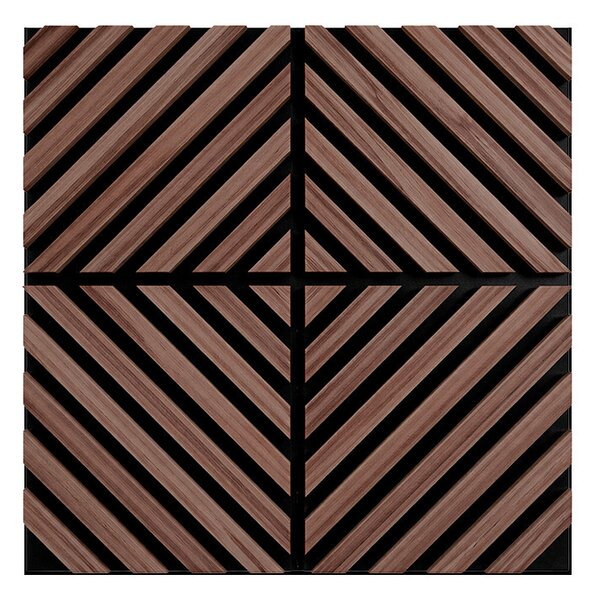 Akusztikus falpanel Deco IX olajos tölgy hatású 60x60x1,8 cm