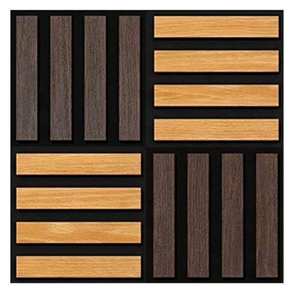 Akusztikus falpanel Deco X olajos tölgy hatású 60x60x1,8 cm