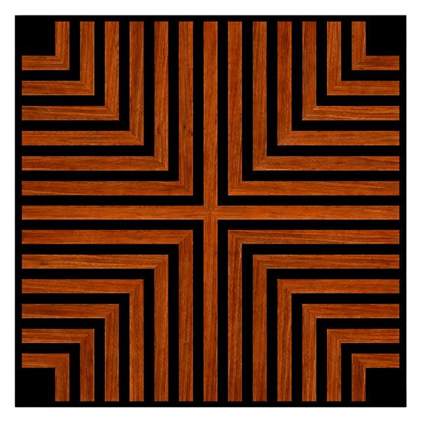 Akusztikus falpanel Deco V dió hatású 60x60x1,8 cm