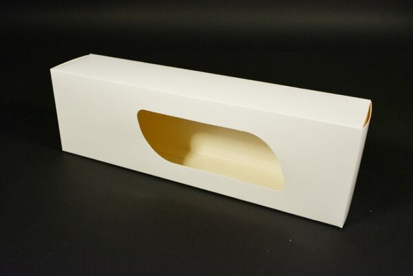 Bejgli doboz süteményes doboz aprósüteményes doboz ablakos 29x9 cm