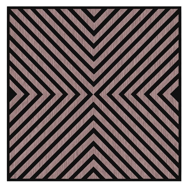 Akusztikus falpanel Deco IV olajos tölgy hatású 60x60x1,8 cm