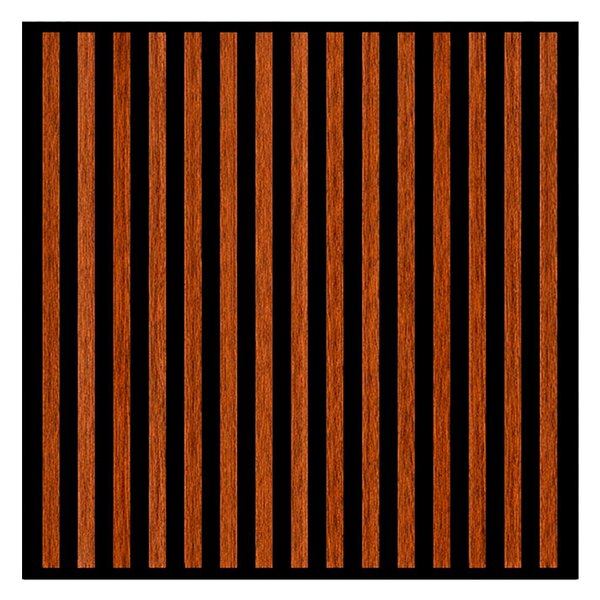 Akusztikus falpanel Deco II dió hatású 60x60x1,8 cm