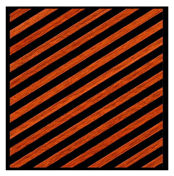 Akusztikus falpanel Deco III dió hatású 60x60x1,8 cm