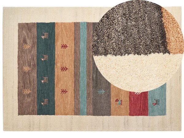 Színes gabbeh gyapjúszőnyeg 160 x 230 cm SARILAR