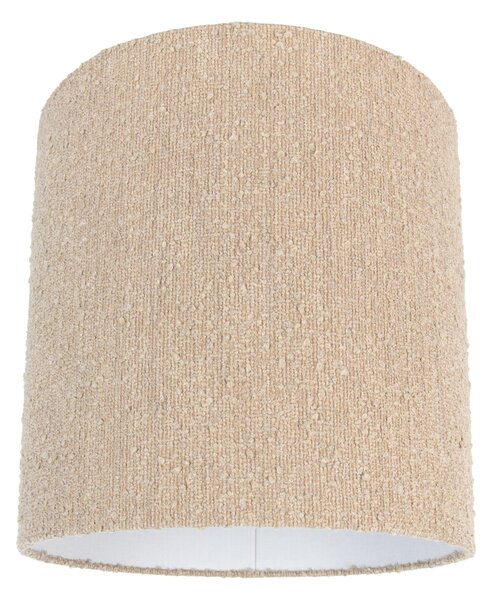 Szövet lámpaernyő bézs bouclé szövettel 40/40 cm