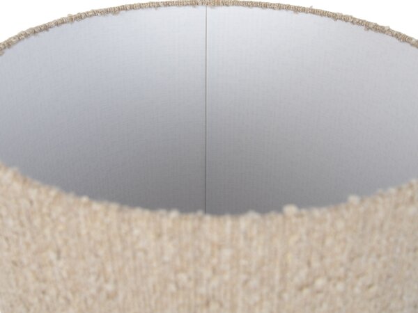 Szövet lámpaernyő bézs bouclé szövettel 40/40 cm