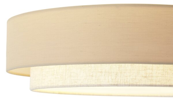 Modern mennyezeti lámpa bézs 50cm 3-lámpás - Drum Duo