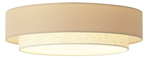 Modern mennyezeti lámpa bézs 50cm 3-lámpás - Drum Duo