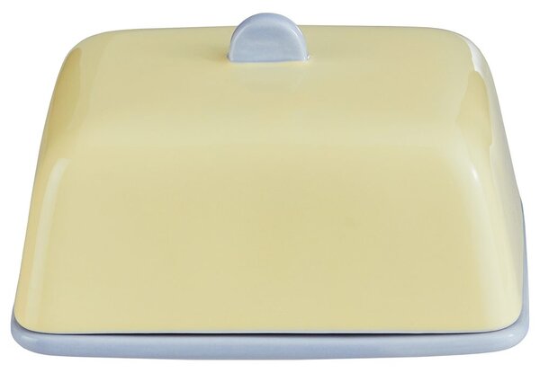 BUTTER kerámia vajtartó , sárga
