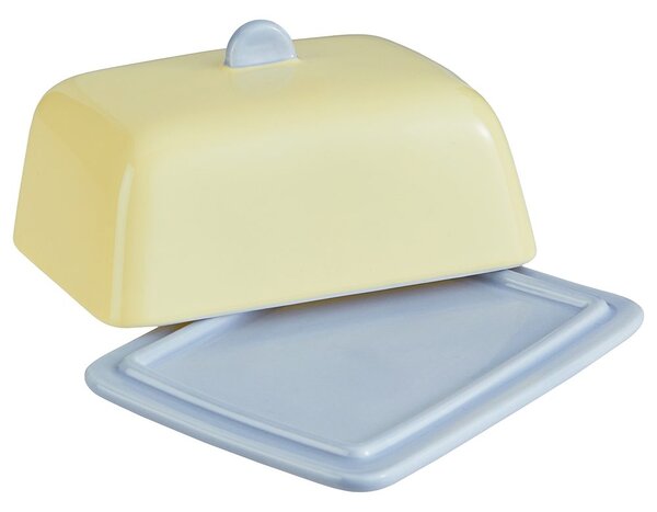 BUTTER kerámia vajtartó , sárga