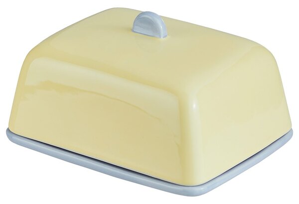 BUTTER kerámia vajtartó , sárga