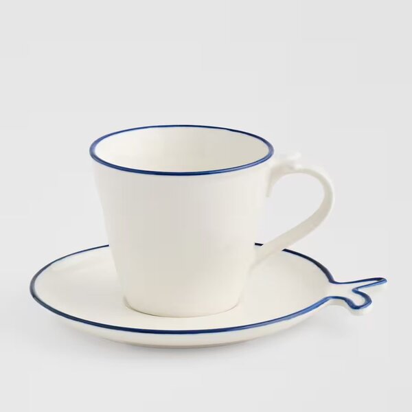HOME & YOU csésze aljjal 260ml , halas