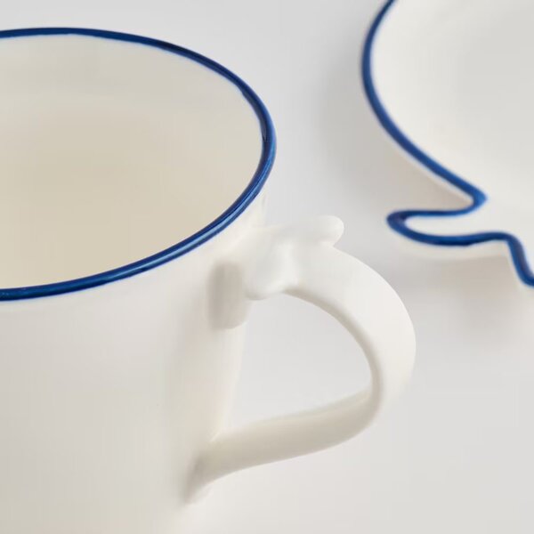 HOME & YOU csésze aljjal 260ml , halas