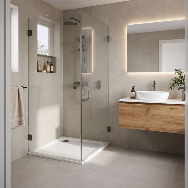 Zuhanytálca Rea Belmond White 80x80 Titan