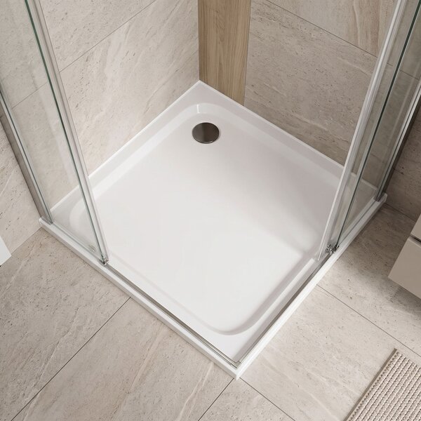 Zuhanytálca Rea Belmond White 80x80 Titan