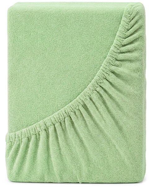 4Home DELUXE frottír lepedő zöld, 90–100 x 200 cm, 90–100 x 200 cm