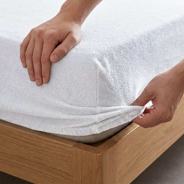 4Home DELUXE frottír lepedő fehér, 90–100 x 200 cm, 90–100 x 200 cm