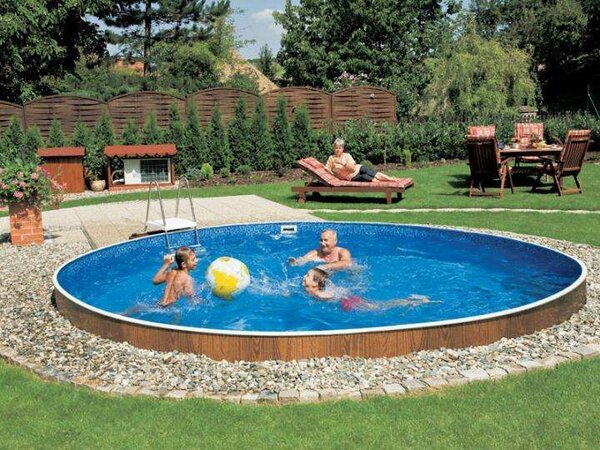 Azuro De Luxe famintás, 3,6 x 1,2 m-es medence, fólia nélkül, szkimmer nyílással