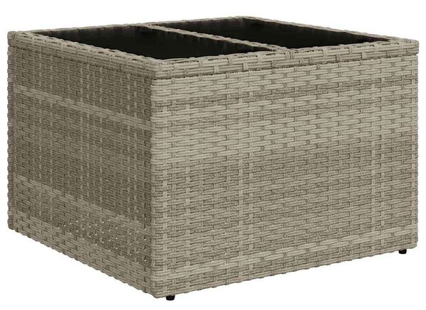 VidaXL Polyrattan Kerti Ülőgarnitúra - 8 részes - Világosszürke
