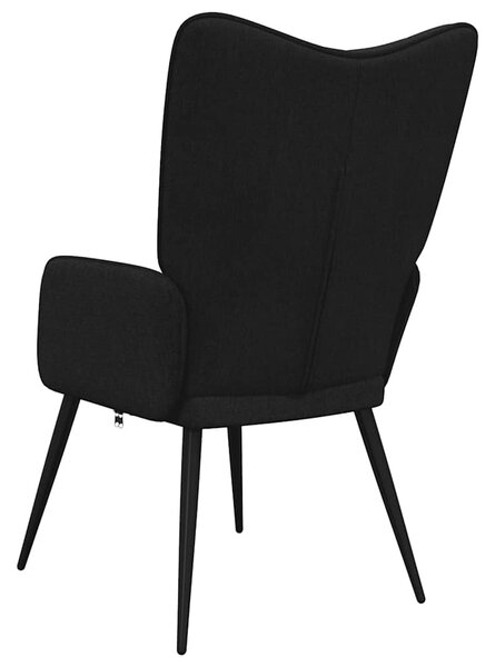 Fekete szövet pihenőfotel