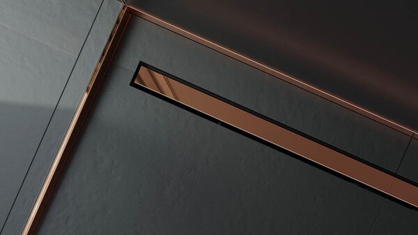 Ambro D&#039;oro lineáris lefolyó RÉZ FÉNYES borítással 700mm