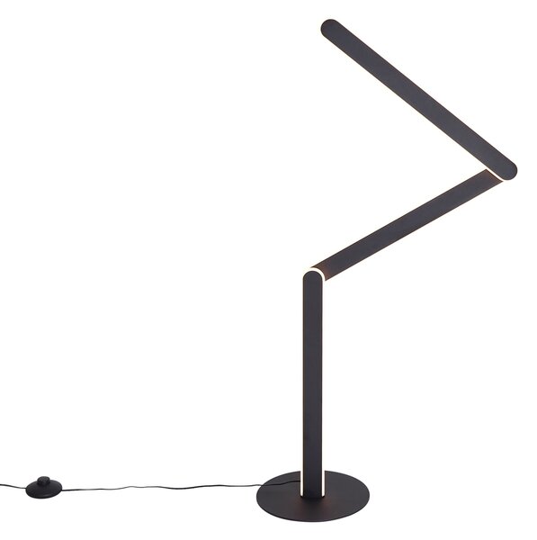 Design állólámpa fekete, LED-del, 3 fokozatban dimmelhető - Gate