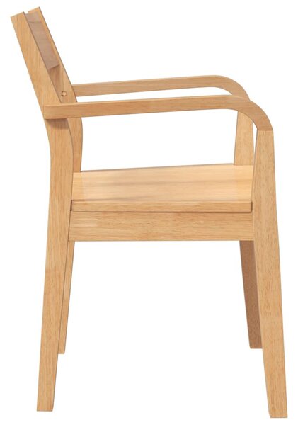 2 db természetes tömörfa gumiból készült étkezőszékek