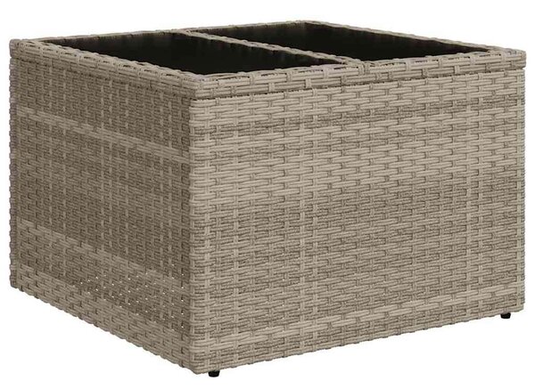 VidaXL Polyrattan Kerti Ülőgarnitúra - 8 részes - Világosszürke