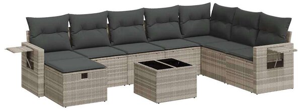 VidaXL Polyrattan Kerti Ülőgarnitúra - 9 részes
