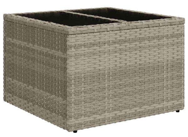 VidaXL Polyrattan Kerti Ülőgarnitúra - 8 részes - Világosszürke