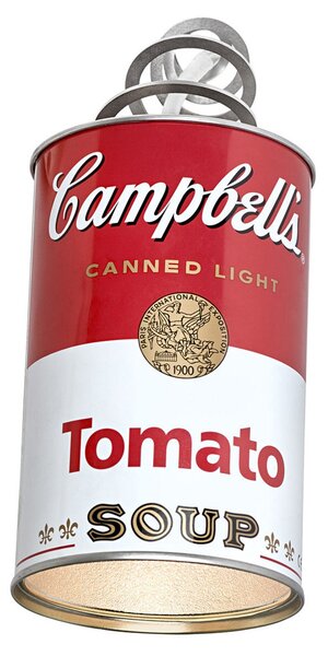Fali Lámpa Ingo Maurer, Canned Light, Piros, Nappali, Fém, Dizájn