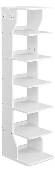 CINDY cipőtartó, 6 szint, 30x26,4x110,4 cm, fehér Vasagle