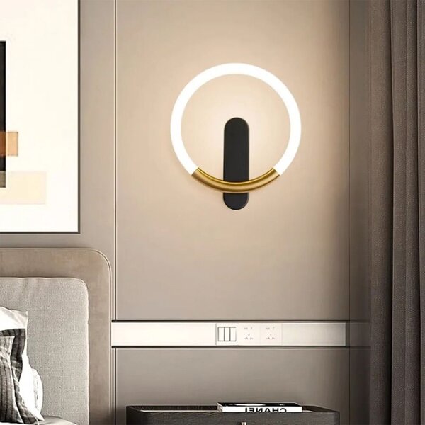 FALI LÁMPA LED LHJ068-W C BRUSH GOLD/BLACK