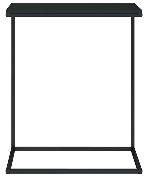 Fekete szerelt fa kisasztal 55 x 35 x 66 cm