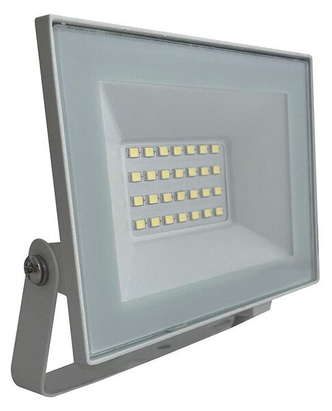 V-TAC FN-széria mini LED reflektor 20W természetes fehér, fehér házzal - SKU 23983