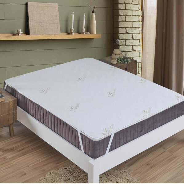 EMI Bamboo vízálló matracvédő a sarkokon gumiszalaggal, Gyerek lepedő 60x120