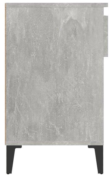 Betonszürke szerelt fa cipőszekrény 102x36x60 cm