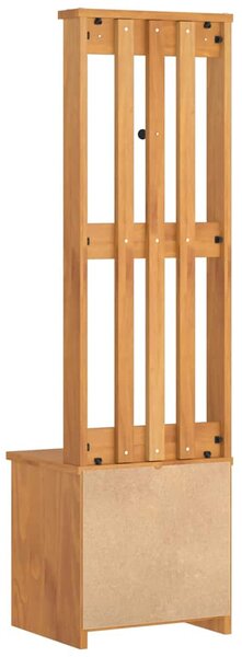 SANDNES tömör fenyőfa előszobafa 45x40x159,5 cm