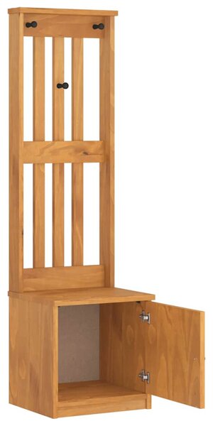 SANDNES tömör fenyőfa előszobafa 45x40x159,5 cm