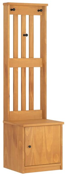 SANDNES tömör fenyőfa előszobafa 45x40x159,5 cm