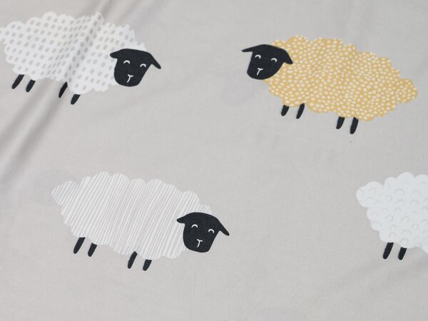 Mikroszálas ágynemű SHEEP DREAM szürke Ágyneműhuzat mérete: 70 x 90 cm | 140 x 200 cm