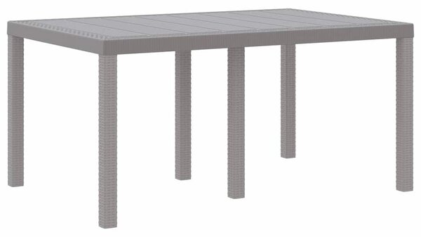 VidaXL Kert étkező szett 5 db Világosszürke Polt rattan