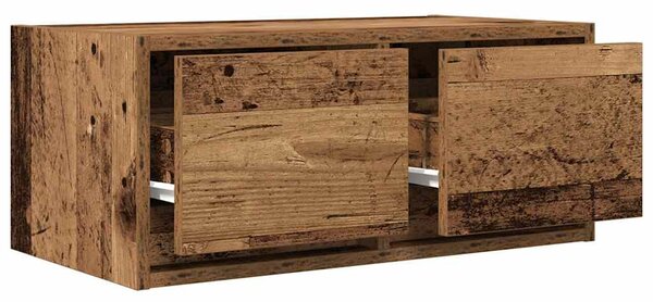 2 db antik fa szerelt fa fali TV-szekrény 60x31x25,5 cm
