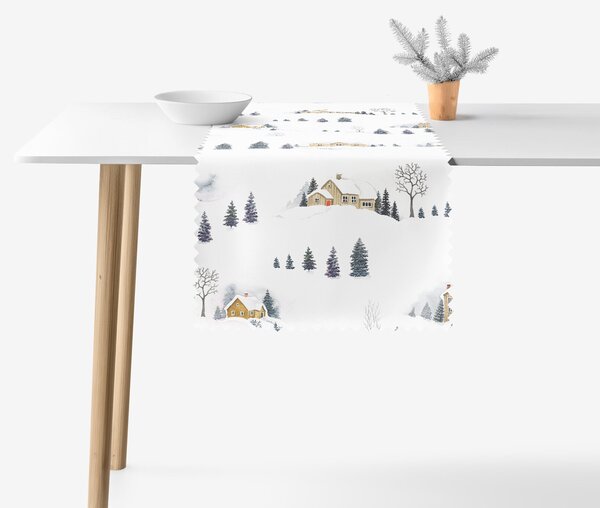 Goldea teflonbevonatú asztali futó - téli táj 35x120 cm