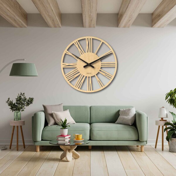 Elegáns nagyméretű római falióra - 80 cm